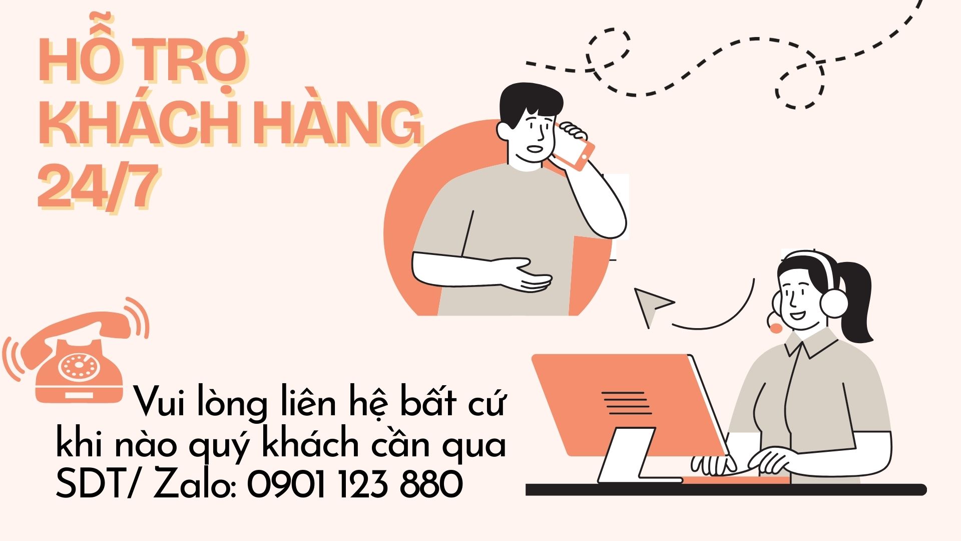 Hỗ trợ khách hàng 24/7